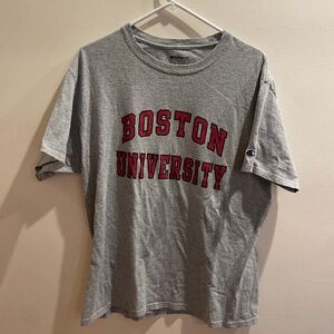 Grey Boston University T Shirt